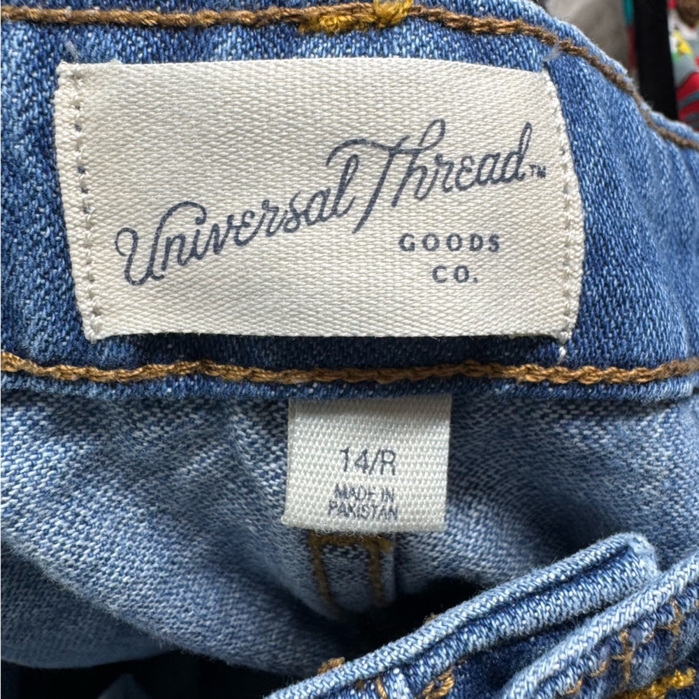 Universal Thread Jeans Boyfriend Cargo High Rise Tapered Straight Leg - Picture 10 of 13